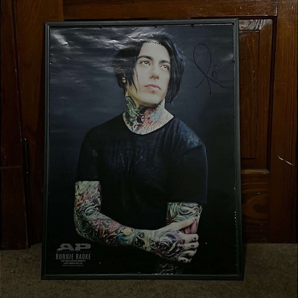Falling In Reverse signed AP poster
